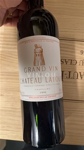 Bordeaux Pauillac Grand Cru Château Latour Grand Vin de Château Latour 1998