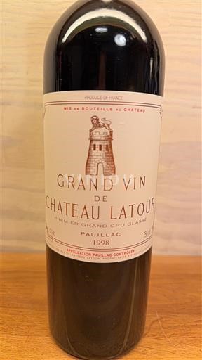 Bordeaux Pauillac Grand Cru Château Latour Grand Vin de Château Latour 1998