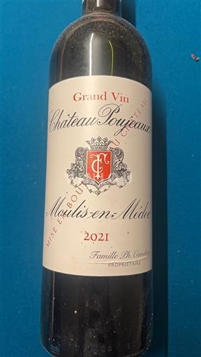 Bordeaux Moulis-en-Médoc Château Poujeaux 2021