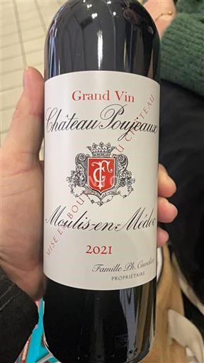 Bordeaux Moulis-en-Médoc Château Poujeaux 2021