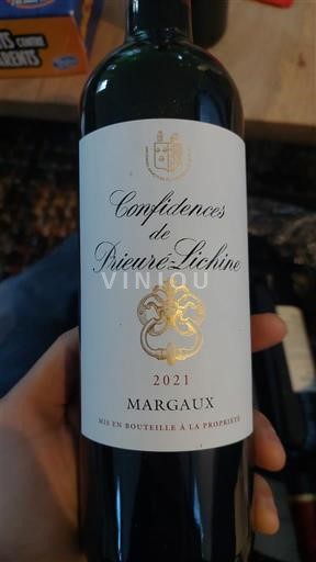 Bordeaux Margaux Château Prieuré-Lichine Confidences de Prieuré-Lichine 2021