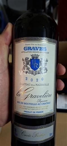 Bordeaux Graves Château La Mazerolle La Gravelière 2020
