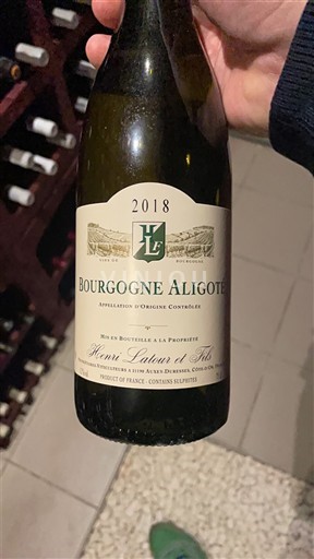 Burgundy Bourgogne Aligoté Henri Latour et Fils 2018