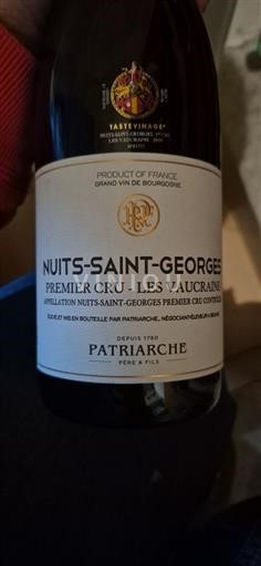 Burgundy Nuits-Saint-Georges Premier Cru Patriarche Père & Fils Les Vaucrains 2019