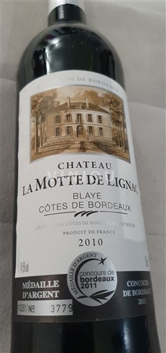 Burdeos Blaye-Côtes de Burdeos Château La Motte de Lignac 2010