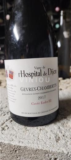 Burgundy Gevrey-Chambertin Vigne de l'Hospital de Dijon Eudes III 2017