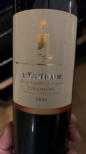 Roussillon Collioure L'Espérade 2009