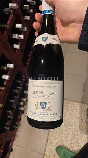 Burgundy Beaune Premier Cru Domaine Maillard Père & Fils Les Grèves 2021
