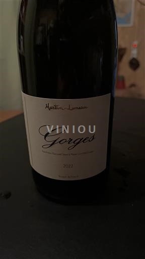 Thung lũng sông Loire Không được chỉ định Domaine Martin Luneau Gorges 2022
