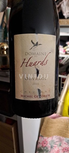Loire Valley Cheverny Domaine Des Huards Ouvrage 2016