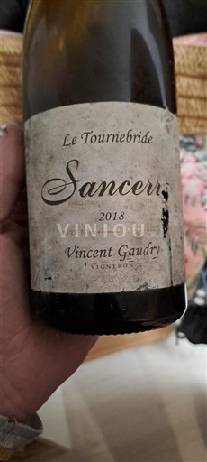 Vallée de la Loire Sancerre Vincent Gaudry Le Tournebride 2018