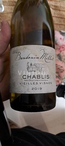 Burgundsko Chablis Baudouin Millet Vieilles Vignes 2019