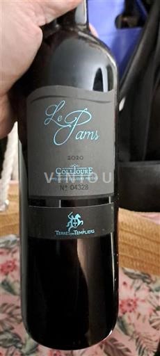 Roussillon Collioure Terres des Templiers Le Pams 2020