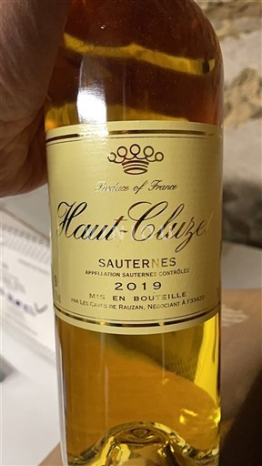 Bordeaux Sauternes Haut-Cluzet 2019