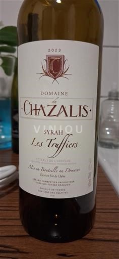 Alpe in reke Rona Ardeški vinogradni grici Domaine Chazalis Les Truffiers 2023