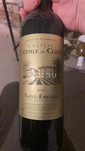 Bordeaux Saint-Émilion Château L'Étoile de Clotte 2020