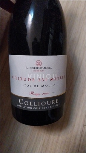 Rosellón Collioure Jonquères Oriola Altitude 231 mètres Col de Mollo 2020