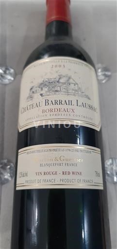 Burdeos Bordeaux Château Barrail Laussac 2003