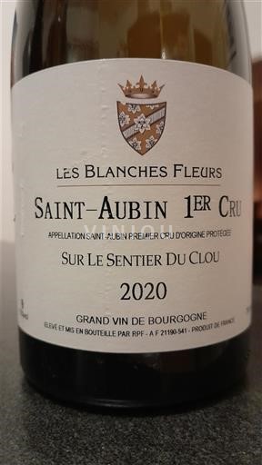 Burgundija Saint-Aubin Premier Cru Les Blanches Fleurs Sur le Sentier du Clou 2020