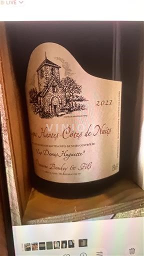 Burgundsko Hautes Côtes de Nuits Domaine Bouhey & Fils Les Dames Huguettes 2021