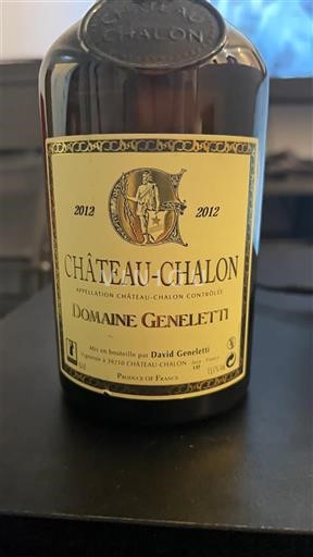 Jura Château-chalon Domaine Geneletti 2012