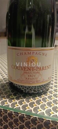 Šumivá vína Blanc brut Brut Absolu Couvent-Parent 2024 Francie Champagne Šampanské AOC