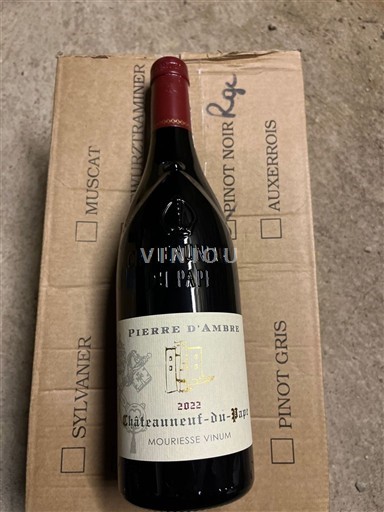 Thung lũng Rhône Châteauneuf-du-pape Mouriesse Vinum Pierre d'Ambre 2022