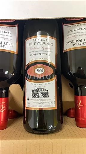 Vin Rouge sec Cuvée Prestige Château Haut Pougnan 2020 France Bordeaux Bordeaux supérieur AOC
