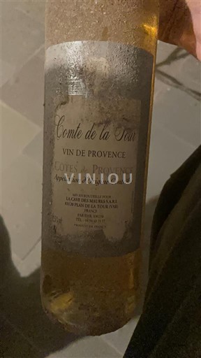 Provence Côtes-de-Provence Comte de la Tour Icke årgångsbetecknad