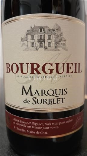 Loiren laakso Bourgueil Marquis de Surblet Ei vuosikertaa