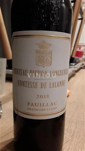 Bordeaux Pauillac Château Pichon Longueville Comtesse de Lalande 2018