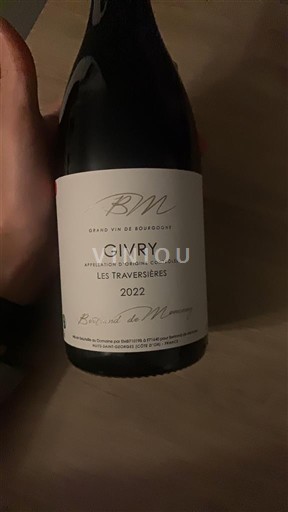 Burgundija Givry Benoît et la Mourre Les Traversières 2022
