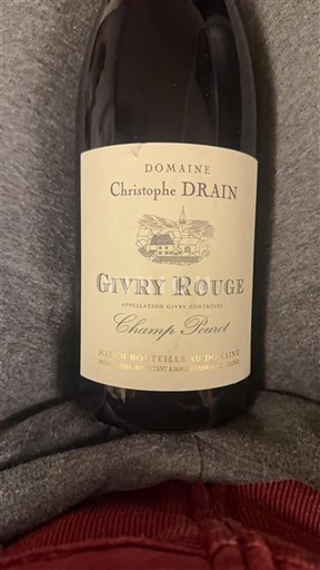 Burgundija Givry Domaine Christophe Drain Champ Pouet 2023