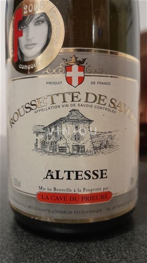 Savoyen und Bugey Roussette de Savoyen La Cave du Prieuré Altesse 2007