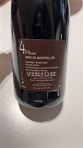 Languedoque Grés de Montpellier Bosquet Joseph 4 Pilas 2017