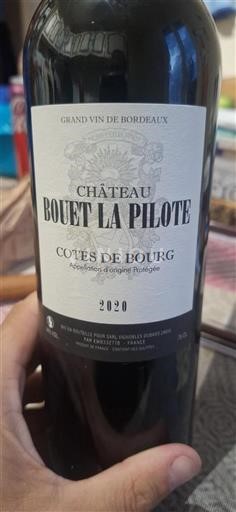 Bordeaux Côtes de Bourg Château Bouet La Pilote 2020