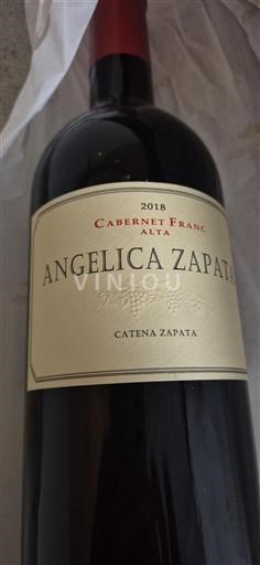Mendoza Catena Zapata Angelica Zapata Cabernet Franc Alta 2018