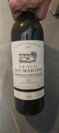 Bordeaux Not Specified Château Les Martins 2001