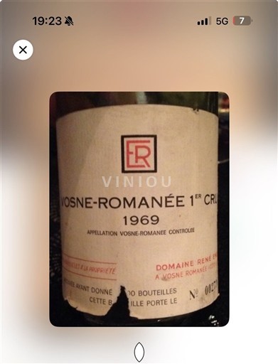 Borgoña No especificado Premier Cru Domaine René Engel 1969