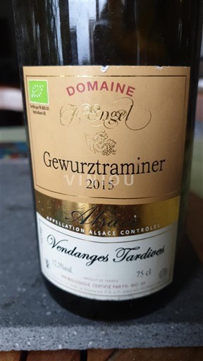 Алзас Аласас Vendanges Tardives Domaine Engel 2015