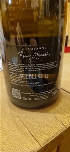 Champagne Rémy Massin et Fils Blanc de Noirs 2020