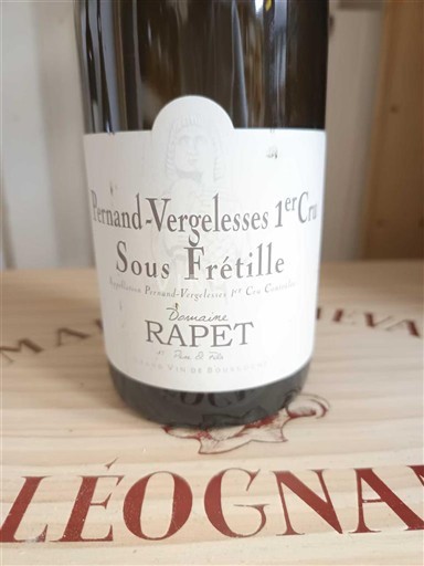 Burgundi Pernand-vergelesses Premier Cru Domaine Rapet Sous Frétille 2020