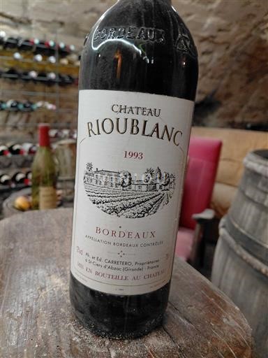 Bordeaux Château Rioublanc 1993