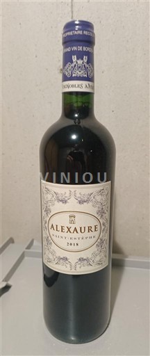 Bordeaux Saint-Émilion Alexaure 2018