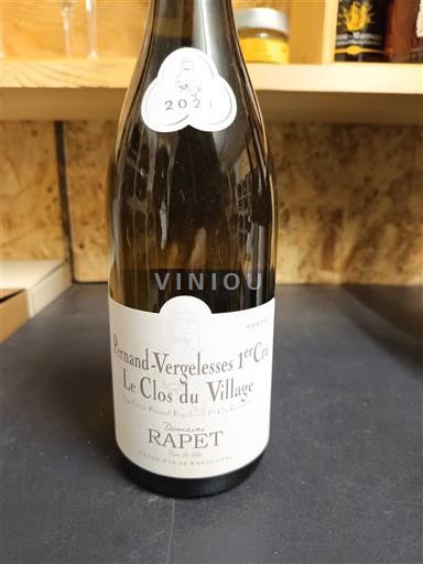 Burgundi Pernand-vergelesses Premier Cru Domaine Rapet Le Clos du Village 2021