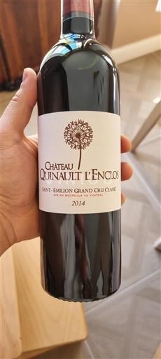Bordeaux Saint-Émilion Grand Cru Grand Cru Château Quinault L'Enclos 2014