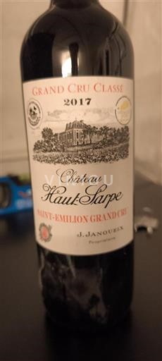 Bordeaux Saint-Émilion Grand Cru Grand Cru Classé Château Haut-Sarpe 2017
