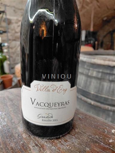 Rona dolina Vacqueyras Villa Eyg Grande Récolte 2015