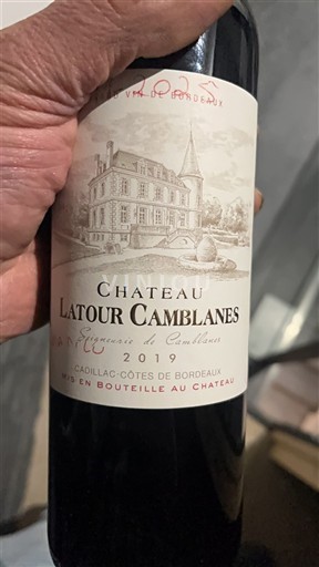 Bordeaux Cadillac-côtes-de-bordeaux Château Latour Camblanes 2019