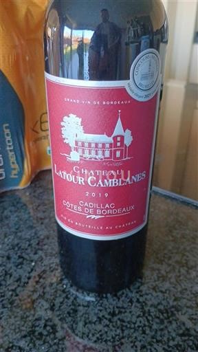 Bordeaux Cadillac-Côtes de Bordeaux Château Latour Camblanes 2019